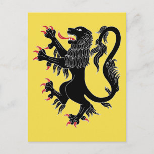 Cartão Postal Lion Rampant Sable