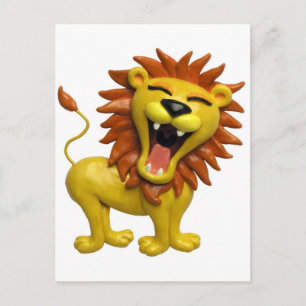 Cartão Postal Lion Roaring