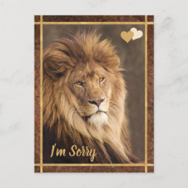 Cartão Postal Lion, sinto muito