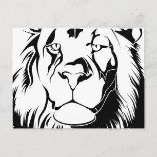 Cartão Postal Lion Tribal 002