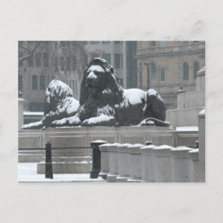 Cartão Postal Lions-Traffic Square London