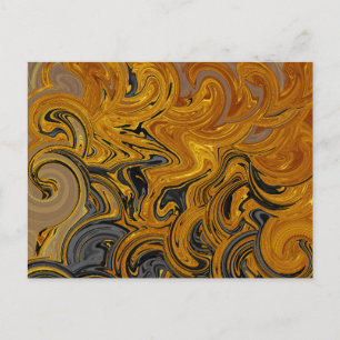 Cartão Postal Líquido Dourado