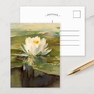 Cartão Postal Lírio-d'água à Luz do Sol   John La Farge