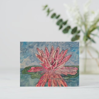 Cartão Postal Lírio de Água Rosa