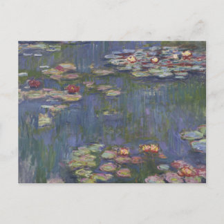 Cartão Postal Lírios d'água de Claude Monet