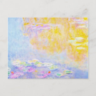 Cartão Postal lírios de água abstratos 7
