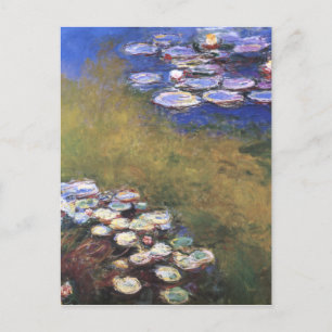 Cartão Postal Lírios de água, Claude Monet