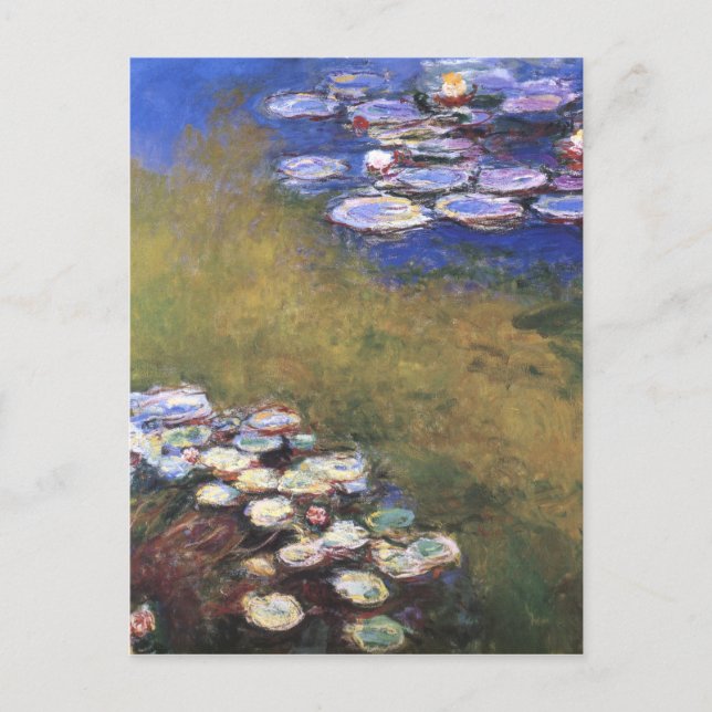 Cartão Postal Lírios de água, Claude Monet (Frente)