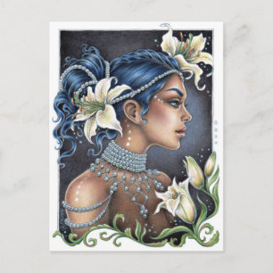 Cartão Postal Lírios e Pérolas