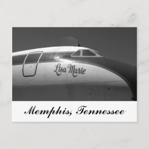 Cartão Postal Lisa Marie Airplane Memphis Tennessee