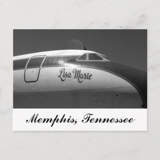 Cartão Postal Lisa Marie Airplane Memphis Tennessee