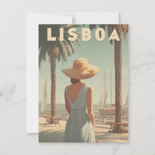 Cartão Postal Lisboa anos 50 vintage
