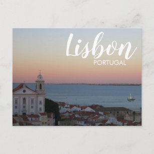 Cartão Postal Lisboa Portugal Alfama Sunset