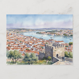 Cartão Postal Lisboa Portugal Castelo Miradouro Viagem