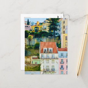 Cartão postal, Lisboa Portugal Europa, Viagem