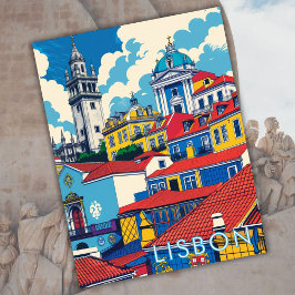 Cartão Postal Lisboa Portugal Europa - Viagem Art Keepsaet