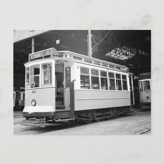 Cartão postal Lisboa Portugal Tram 1969 (Frente)