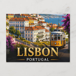 Cartão Postal Lisboa Portugal Viagem Souvenir Primeiro Visitante