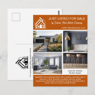 Cartão Postal Listagem de Casas da Empresa Imobiliária Burnt Ora