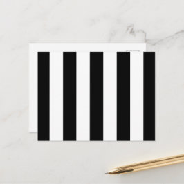 Cartão Postal Listras pretas e brancas, Padrão listrado, Linhas