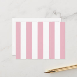Cartão Postal Listras Rosa, Listras Brancas, Padrões Laminados