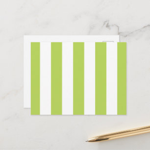 Cartão Postal Listras Verdes, Listras Brancas, Padrão Listrado