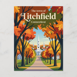 Cartão Postal Litchfield Connecticut