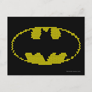 Cartão Postal Lite-Brite Bat Emblem