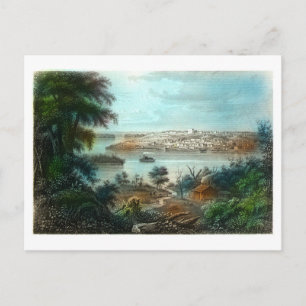 Cartão Postal Litografia Antiga de Nauvoo (Mississippi)