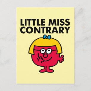 Cartão Postal Little Miss Contrary