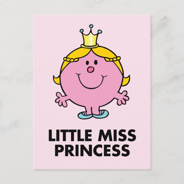 Cartão Postal Little Miss Princesa | Antecedentes (Frente)