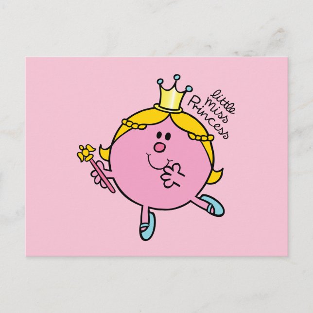 Cartão Postal Little Miss Princesa | Royal Scepter (Frente)