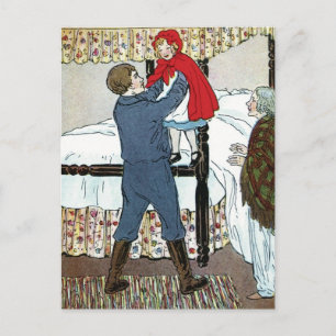 Cartão Postal Little Red Riding Hood: Little Red Safe