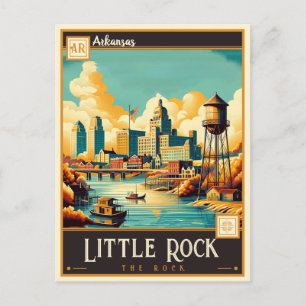 Cartão Postal Little Rock, Arkansas Antigo