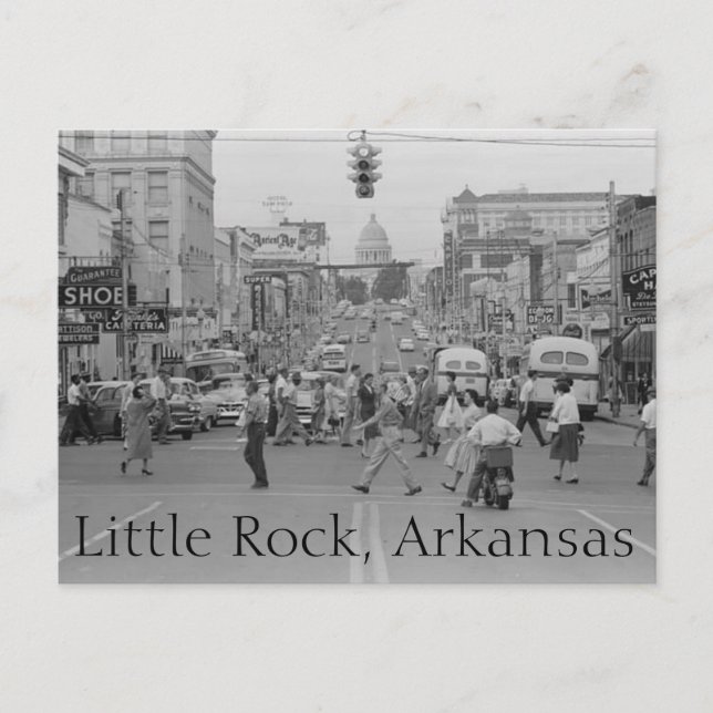 Cartão Postal Little Rock, Cartaz do Arkansas (Frente)