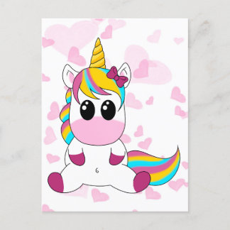 Cartão Postal Little Unicorn