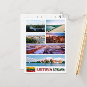 Cartão Postal Lituânia - Mosaico -