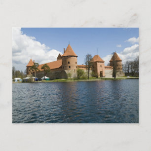Cartão Postal Lituânia, Trakai. Castelo 3