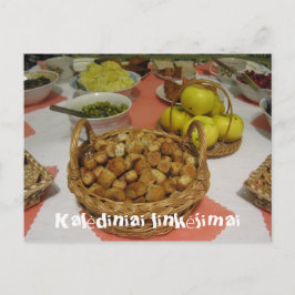 Cartão-postal lituano cartões de natal