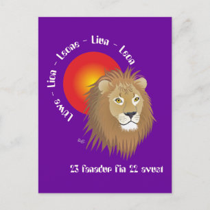 Cartão Postal Liun 23 fanadur fin 22 avust Postkarte