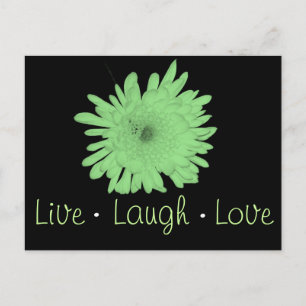 Cartão Postal Live Laugh Love