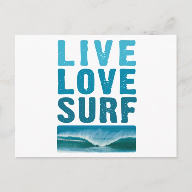 Cartão Postal live_love_surf (Frente)