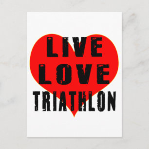 Cartão Postal Live Love Triathlon