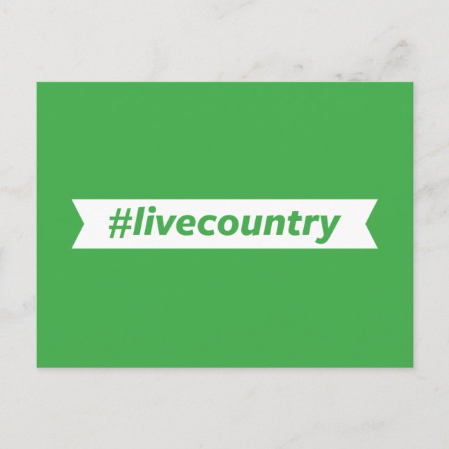 Cartão Postal #LiveCountry (Frente)