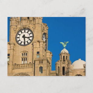 Cartão Postal Liver Building, Liverpool, Merseyside, England