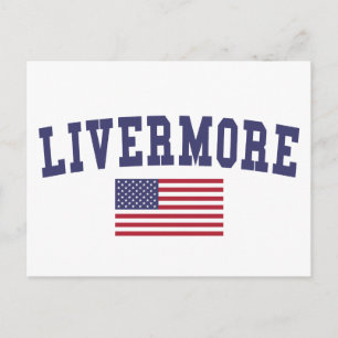 Cartão Postal Livermore US Flag