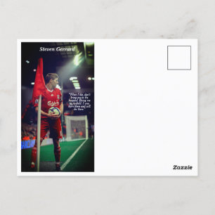 Cartão Postal Liverpool FC Legend Series - Steven Gerrard