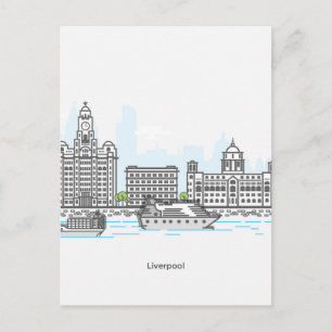 Cartão Postal Liverpool Waterfront