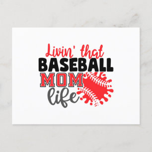 Cartão Postal Livin That Baseball Mom Life