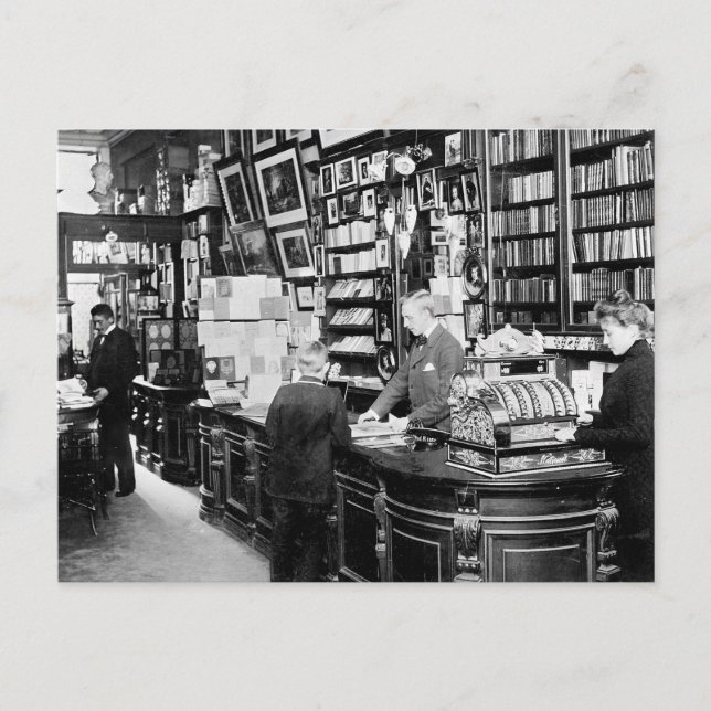 Cartão Postal Livraria de Copenhague, 1899 (Frente)